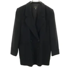 Leilian レリアン 日本製 カシミヤ100％ コート 11 ブラック レディース 古着