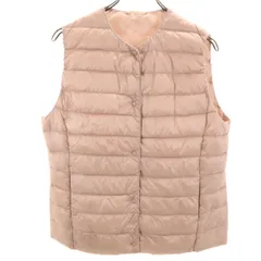 UNIQLO ユニクロ ウルトラライト コンパクト ダウンベスト XL ピンク 収納袋付き レディース 古着