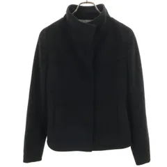 23ku 23区 カシミヤブレンド ジャケット 38 ブラック レディース 古着