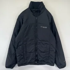 古着 コロンビア Columbia ナイロンジャケット 中綿 ワンポイントロゴ オムニシールド フルジップ S  ブラック メンズ