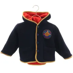 mikihouse ミキハウス 日本製 フリースジャケット 100 ネイビー キッズ 古着