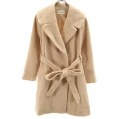 SNIDEL スナイデル シャギー ガウンコート F ベージュ レディース 古着