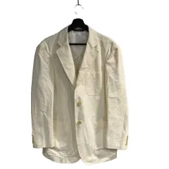 ポロ バイ ラルフローレン Polo by Ralph Lauren テーラードジャケット シングル 3B M 白 ホワイト ■WGA