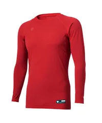野球 アンダーシャツ 長袖 丸首 デサント 大人 アンダーウェア インナー 軽量 吸汗 速乾 ストレッチ STD771B STD-771B 一般 子供 (RED)レッド O