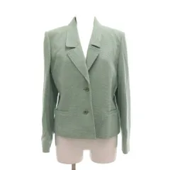 コルディア CORDIER ジャケット 絹 シルク 9 グリーン系 ノッチドラペル 長袖 シングルブレスト /ML ■GY60