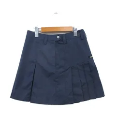 アディダス adidas 国内正規品 ゴルフウェア プリーツスカート ミニ ストライプ S ネイビー 紺 /KT9