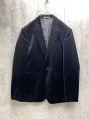 ZARA ザラ ベロア テーラード ジャケット size54/黒 ■◇メンズ
