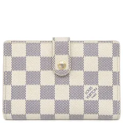 ルイヴィトン LOUIS VUITTON 二つ折り財布 ポルトモネ ビエ ヴィエノワ ダミエアズールキャンバス ダミエアズール ゴールド金具 がま口  N61676 MI1059【中古】