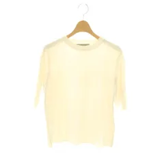 ナノユニバース nano universe ニット セーター 五分袖 F オフホワイト /NR ■GY58