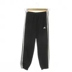 アディダス adidas スポーツウエア ジャージ ジョガーパンツ 子ども服 150 黒 ブラック 裾ゴム /AO30 ■GY58