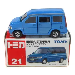 【中古】トミカ 1/64 ホンダ ステップワゴン(ブルー/赤箱) 「トミカ No.21」  