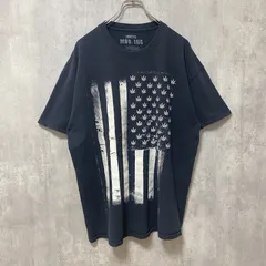古着 used　MOB INK　半袖プリントTシャツ　アメリカ　国旗　黒　ブラック　レトロデサイン　ビッグシルエット　XLサイズ【値引き交渉OK！】
