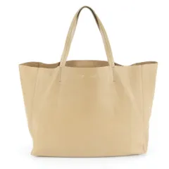 美品 セリーヌ ホリゾンタル カバ レザー トート バッグ 肩掛け ショルダー ハンド A4 ベージュ レディース RUE DM39-4【中古】のサムネイル