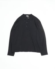 中古 LEMAIRE ホワイトステッチヘンリーネックシャツ M - メルカリ