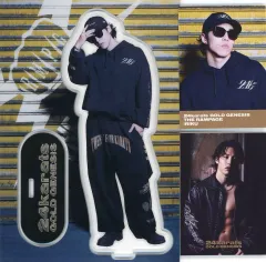 【中古】グッズセット RIKU 24 karats GOLD GENESIS BIGアクリルスタンド＆フォトカード2枚セット 「2024 Special Thanks Goods」 THE RAMPAGE OFFICIAL FAN CLUB会員限定