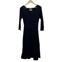 Mystrada(マイストラーダ) ワンピース サイズ38 M レディース美品  - ダークネイビー Vネック/長袖/ロング