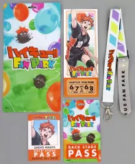 【中古】グッズセット キービジュアル チケットホルダー＆カードホルダー(チケット風カード1枚＆バックステージパス風カード1枚入り) 「ハイキュー!! FAN PARK(ファンパーク)」