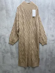 訳あり新品 COLZA コルザ ニット ワンピース sizeM/ベージュ ◆■レディース