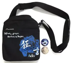 中古】雑貨 ロゴ(狂言) ショルダーバッグ(オリジナル缶バッジ2個付き