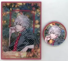 【中古】グッズセット 黒崎蘭丸 カスタマイズビジュアルカードコレクション＆缶バッジセット 「ブロッコリーオンラインくじ うたの☆プリンスさまっ♪ Special Anniversary Ver.」 C-9賞