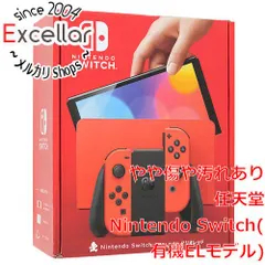 [bn:1] 任天堂　Nintendo Switch 有機ELモデル マリオレッド　HEG-S-RAAAA　本体・Joy-Conいたみ 元箱あり
