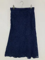 UNIQLO ロングスカート M ネイビー