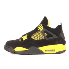 【美品】NIKE ナイキ サイズ:US9.5(27.5cm) | AIR JORDAN 4 RETRO THUNDER (DH6927-017 / 2023年製) | エアジョーダン4 レトロ サンダー | ブラック ホワイト ツアーイエロー【中古】