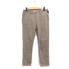 ナノユニバース nano universe スキニー スリム パンツ 無地 コットン 綿 34 ベージュ /FT12