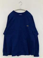 Lee スウェット S ブルー コットン スウェット バックプリント ワンポイント ブランドロゴ 長袖