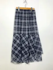 美品 CIAOPANIC チャオパニック CPZ1051301A006 チェック チュール マーメイド スカート sizeONE/グレー系 ■■レディース