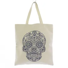 ジュンヤワタナベ JUNYA WATANABE コムデギャルソン スカル刺繍 トートバッグ ハンドバッグ 白 JI-K 201 /KH