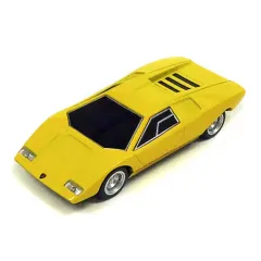 【中古】ミニカー 1.Lamborghini Countach LP500(イエロー) 「サントリーコーヒーボス ランボルギーニ スーパーカーセレクション」 2011年キャンペーン品