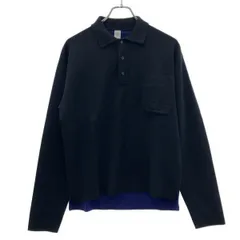 Berluti ベルルッティ カリグラフィエンブロイダリーウールニットポロシャツ R22KPL15YWAX ネイビー XSのサムネイル