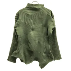 ISSEY MIYAKE イッセイミヤケ 24AW KONE KONE コネコネ ポリエステルニットトップス IM43KN307 グリーン 2のサムネイル
