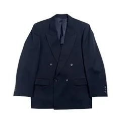 LANVIN studio ランバンスタジオ 背抜き ダブル テーラードジャケット H50-26/ネイビー ブラック メンズ