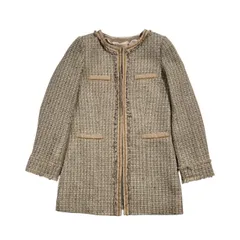 Rhythm of life UNITED ARROWS ユナイテッドアローズ ツイード ノーカラー ジャケット M/レディース