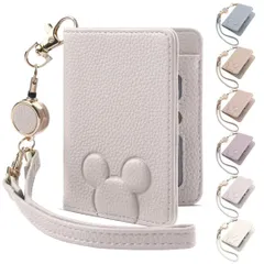 【在庫セール】[Shirizu] パスケース 定期入れ リール付き IDカードホルダー レザー れ かわいい 立体 動物 カードケース 薄型 男女兼用 レディース ミニ 財布 二つ折りICカードケース 社員証 伸縮可能 リール付き コインケース 通勤 通学 財