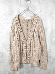 URBAN RESEARCH アーバンリサーチ 定価12100円 ポンポンニット カーディガン sizeone/ベージュ ■■レディース