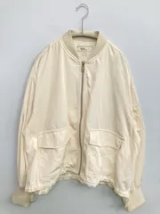earth music&ecology ブルゾン F アイボリー 無地 ミドル丈 フードなし ジップアップ
