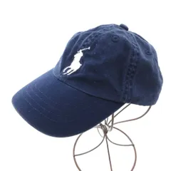ポロ ラルフローレン POLO RALPH LAUREN キャップ 帽子 6パネル ナンバリング ポニー刺繍 F 紺 ネイビー /JS