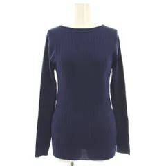 アーバンリサーチ ドアーズ URBAN RESEARCH DOORS リブニット カットソー 長袖 M 紺 ネイビー /HN