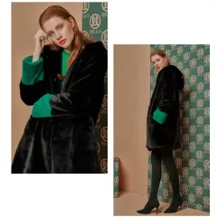 *特価*랭アンドルー 人造ファーコート L