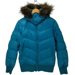 ユニクロ UNIQLO 00s OLD Y2K archive ファーフード プレミアム ダウジャケット 光沢 メンズ JPN：S 