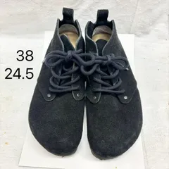 404 BIRKENSTOCK ビルケンシュトック 38 24.5cm スエード レザーシューズ ダンディー ブラックのサムネイル