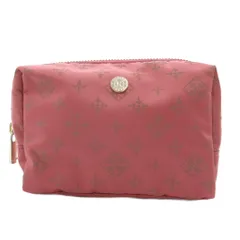 ラシット RUSSET スクエアミニポーチ 小物入れ 化粧ポーチ 総柄 ナイロン ピンク /BS