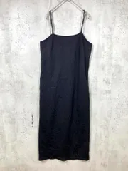 natural couture ナチュラルクチュール Iラインキャミ ワンピース sizeF/黒 ■■レディース