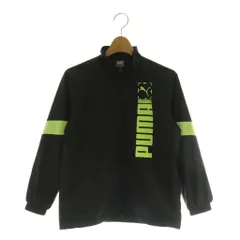 プーマ PUMA キッズ ウィンドブレーカー ジップアップ ロゴプリント 裏フリース 140 ブラック /MY ■OS ■GY66