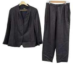 Leilian(レリアン) レディースパンツスーツ レディース美品  - ダークネイビー×パープル 肩パッド