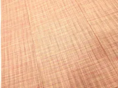 平和屋着物■上質な紬　格子　正絹　逸品　DABB8975cd