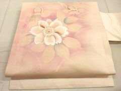 名古屋帯 紫陽花 塩瀬 ピンク色 正絹 - メルカリ